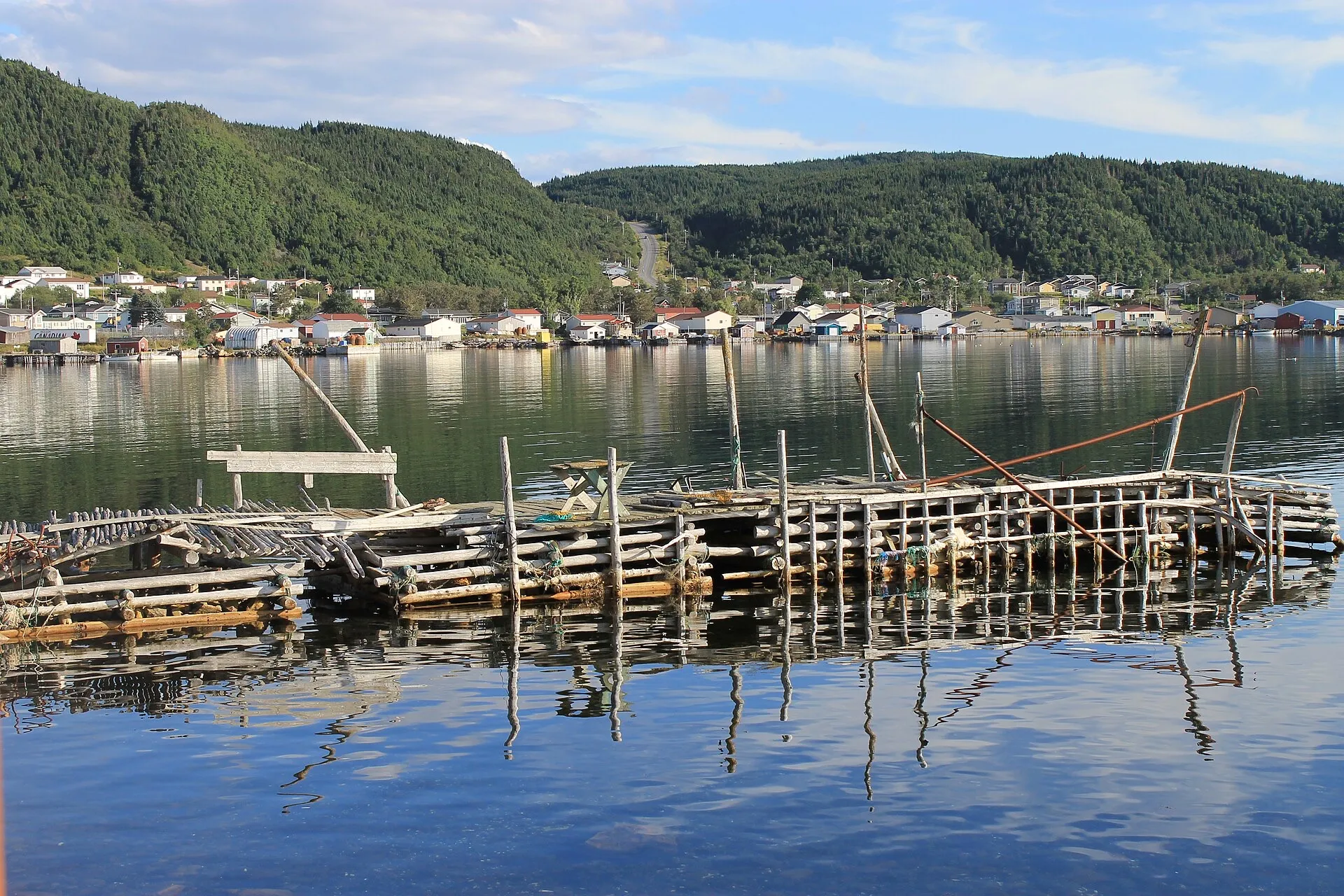 The shoreline at La Scie in late summer, at the end of Route 414.