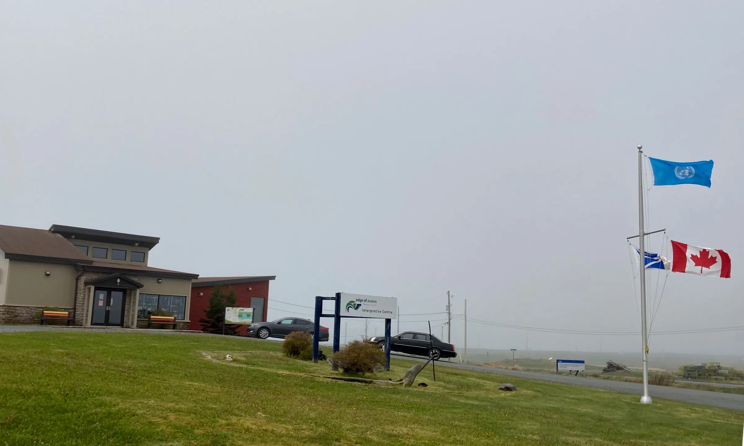 The Edge of Avalon Interpretive Centre at Portugal Cove South, the building visitors check in at before the guided walk to the Mistaken Point fossils.